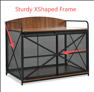 Gabbia per Cani di Taglia Grande, Mobile per Golden Retriever, Robusta Cuccia in Legno per Soggiorno con Eccellente Traspirabilità - Product Image 4