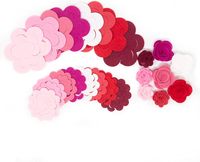 Mini kit de création de fleurs en feutre, roses en feutre de laine pour pinces à cheveux, décorations florales, taille et couleur personnalisées, Fête des Mères, Thanksgiving