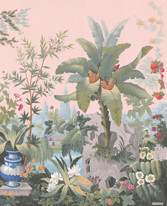 Papier peint 3d personnalisé mural Nature Mural peint à la main <span class=keywords><strong>Jungle</strong></span> plante feuilles bananier feuille Floral bâtiment papier peint Mural - Product Image 2