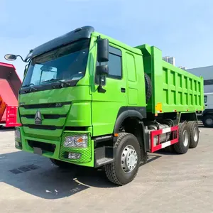 热卖中国重汽6x4豪沃自卸车铰接式自卸车371马力车身白色