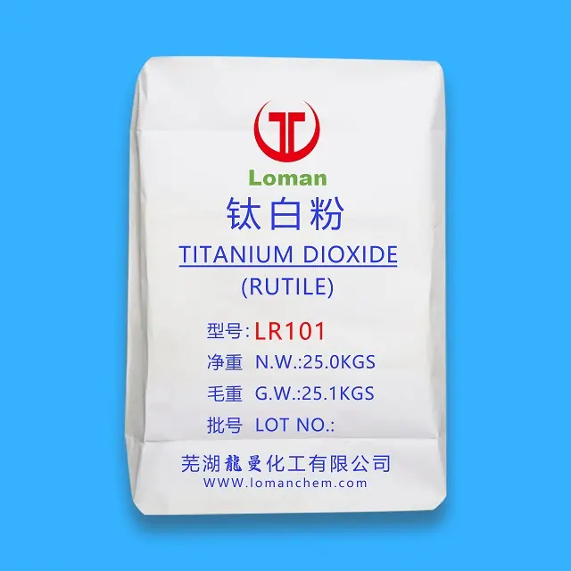 [LOMAN] plastik kağıt mürekkep cam boya LA101 titanyum dioksit için şirket profil resminizdeki ürün ile marka