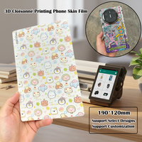 FONLYU Películas traseras transparentes con estampado cloisonné 3D para iPhone 17 Pro Max, pegatinas decorativas, material de corte para máquina plotter