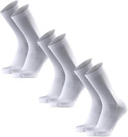 Chaussettes de cyclisme tricotées ODM, longueur mi-mollet, respirantes, amorties, pour hommes et femmes, grandes tailles, blanches, jacquard, imprimées, en coton, pour le sport