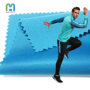 Warp knitting bright tela tricot super poli microfibre warp-knitted fabric cloth for training sports wear