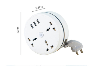 Anh chúng tôi tiêu chuẩn Châu Âu vòng phích cắm điện và ổ cắm điện với 3 USB cắm hộ gia đình ổ cắm phổ - Product Image 4