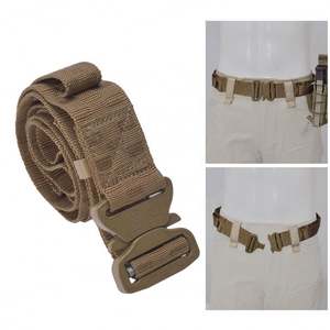 Cinturón Táctico de Nailon 900D para Hombre, Ajustable, con Hebilla de Liberación Rápida, Cinturón de Combate Negro para Caza - Product Image 6