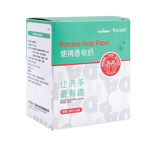 Zhuohu - Jabón de Manos Portátil en Hojas, Caja de 120 Unidades, Jabón Sólido en Agua, Desechable, Limpieza del Hogar, Fácil de Transportar - Product Image 3