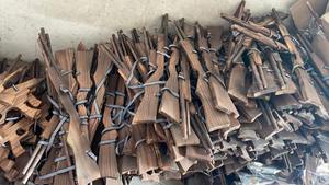 Traditionelles Kinderspiel zeug Gummiband-Schieß spiel 3D-Holzpistolenmodell Holz pistolen spielzeug Kinderspiel zeug im Freien - Product Image 5