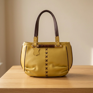 Sac à main BS INTERNATIONAL pour femme en cuir véritable avec fermeture éclair, souple, imperméable, écologique, durable, grande capacité, avec sangle de ceinture - Product Image 1