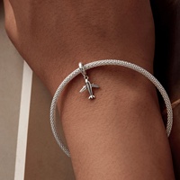 925 Sterling Silver Fashion Jewelry Charms Fine Jewelry Making Émail Mini Véhicule Bus Vélo Moto Avion Charme Pendentif