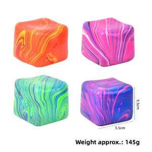 H32-1 Schylling Nice Cube: Cubo Antistress Morbido e Rilassante, Giocattolo Squeezable Needoh Squishy Ice per Alleviare lo Stress - Product Image 5