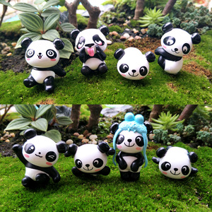 Figuras de Animales de Dibujos Animados en Oferta, Divertidos Mini Pandas de Plástico para Adorno de Escritorio, Decoración del Hogar, Regalo para Niños - Product Image 2