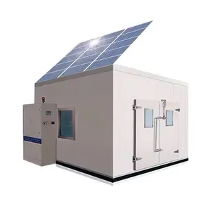 Refrigerador de tamaño pequeño con energía solar, cámara frigorífica, congelador, almacenamiento en frío, enfriador para carne congelada