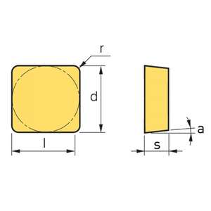 FERVI - SPMR120304N Plaquettes de tournage positives P SPMRx - EAN 8012667006945 ACCESSOIRES OUTILS ÉLECTRIQUES ACCESSOIRES DE TOURNAGE - Product Image 2