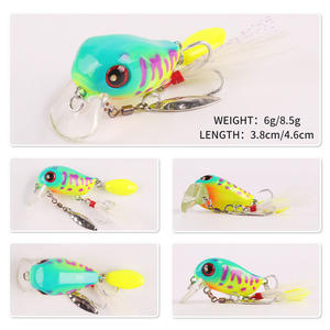 Señuelo de pesca de fondo con plumas y anzuelo triple para lubina, 8g 6g, para spinning y spinning con pluma, para pesca transfronteriza - Product Image 4