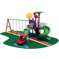 Juegos de madera para niños, columpio al aire libre para patio de recreo preescolar
