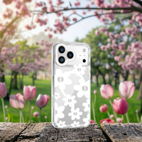 Coque antichoc magnétique YEEYOUCASE en TPU à imprimé floral pour téléphone portable sport 17/16