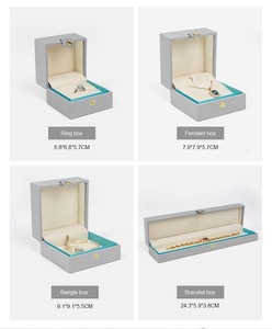 Caja de joyería de cuero PU elegante de nuevo diseño 2022, caja para anillos con botón, caja de joyería creativa, ¡en oferta! - Product Image 6