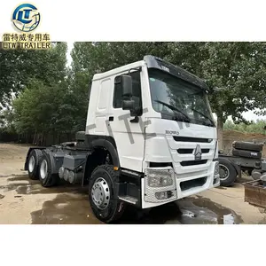 Sinotruck HOWO Euro 2 3 Truck Head Trailer Used Heavy Duty 10 Wheeler 6X4 371HP 375H Tractor Truck For Sale In African