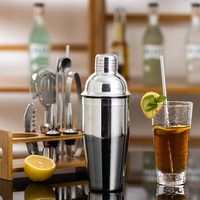Kit de mixologie en acier inoxydable, ensemble d'outils de bar pour shaker à cocktails, pour bar à domicile, fournisseur OEM, étiquette privée, logo personnalisé