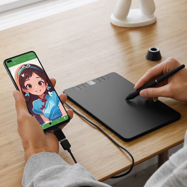 Cheap Price 16384 Pressure Levels VEIKK VK640 Digital Drawing Graphic Tablet
