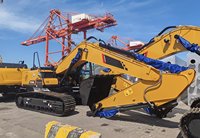 Excavatrice sur chenilles SY215C de 21,9 tonnes avec godet de 0,93 m³ pour travaux de terrassement et d'exploitation en carrière, dotée d'une forte force de creusement