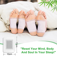 SEFUDUN Patch de pied de nettoyage en profondeur japonais 2 en 1 Japon bambou Detox Foot Patch Pads pour améliorer le sommeil