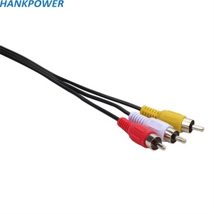 1,5 medidor 3RCA ao cabo 3RCA video masculino do cabo 3pin <span class=keywords><strong>RCA</strong></span> - Product Image 6