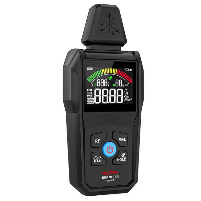 Electromagnetic Radiation Tester EMF01R Electromagnetic Field Radiation Detector Tester Emf Meter Counter Emission Dosimeter