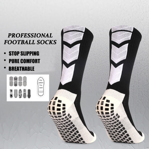 Grip <strong>Socks</strong> <strong>Manufacturer</strong> <strong>Custom</strong> Logo Colorful Non Anti Slip Soccer Athletic Mens <strong>Custom</strong> Logo Youth Football Grip <strong>Socks</strong> - Product Image 1