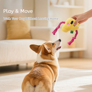 Jouet à mâcher pour chien en forme de lettre de l'alphabet de style dessin animé, écologique, design exclusif, en polyester durable, pour soulager le stress, corde à mâcher pour animaux de compagnie - Product Image 5