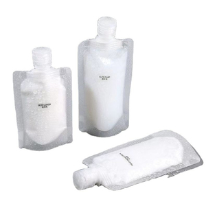 Custom Logo <b>Printing</b> 30ml 50ml 100ml 200ml 500ml LDPE Clear Spout Pouch Eco-Friendly Recyclable Beverage Bag Flip <b>Packaging</b> - Product Image 2