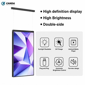 Écran d'affichage numérique 4K haute luminosité bidirectionnel pour vitrine, écran publicitaire vidéo intégré pour centre commercial, lisible en plein soleil, LCD CD2 - Product Image 1