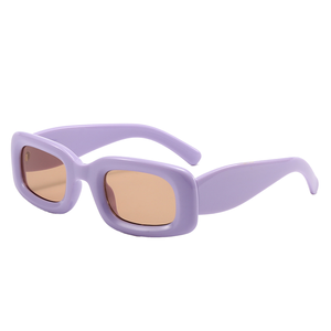 Gafas de Sol Unisex de Lujo, Montura Cuadrada Gruesa, Lentes Transparentes con Protección UV400, Material de PC Ligero, Moda para Exteriores - Product Image 1