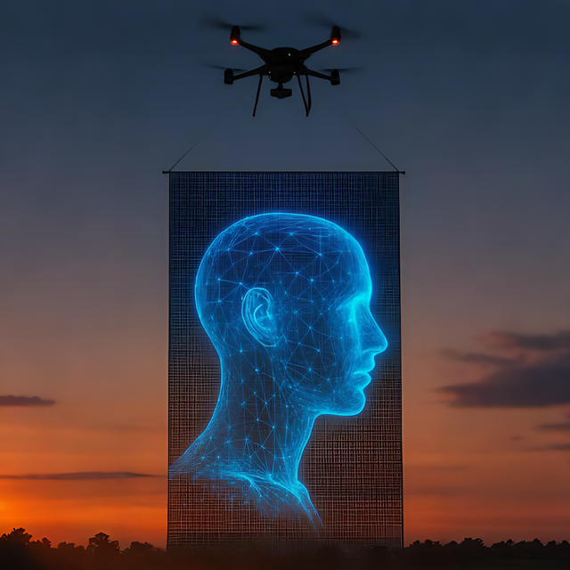 LED Display Screen for Flying Drone Show P15 P20 P25 Models