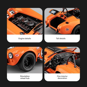 Modellino <span class=keywords><strong>Auto</strong></span> in Metallo Pressofuso 1:22 <span class=keywords><strong>Viper</strong></span> Convertibile, <span class=keywords><strong>Auto</strong></span> d'Epoca con Suoni e Luci, Giocattolo Decorativo in Lega per Ragazzi - Product Image 3