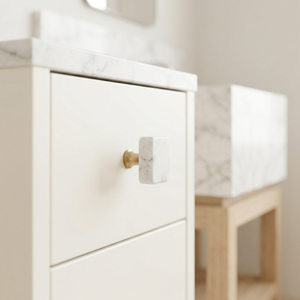 AK Brass Luxury Marble Metal Cabinet Knobs White & Gold Finish Wholesale Price Drawer Shelf Furniture Handle Decorative <b>Hardware</b> - Product Image 3