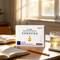Patch pour les yeux à marque privée, sans produits chimiques, anti-poches, à l'huile essentielle d'arbre à thé, pour les paupières