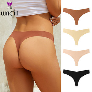 Vrouwen Naadloze Ondergoed Slipje Een Stuk Lingerie Vrij Uitgesneden Lage Taille Strings - Product Image 1