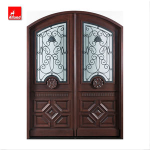 <span class=keywords><strong>Porte</strong></span> <span class=keywords><strong>d</strong></span>'<span class=keywords><strong>entrée</strong></span> principale en bois de chêne avec battant, <span class=keywords><strong>porte</strong></span> extérieure de style patrimonial avec fer forgé et vitrage pour maison de campagne - Product Image 3