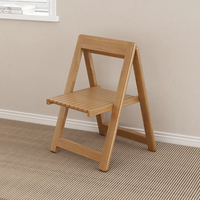 Table à manger ronde extensible et pliable en bois massif avec chaises pour petits appartements - Design moderne