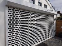 AS2047 Porte roulante commerciale ATMOS Ventilation en aluminium Volet roulant extérieur Volet roulant transparent en alliage d'aluminium