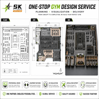 Équipement de Gym Commercial SK, Ensemble Complet d'Équipements de Gym, Solution Tout-en-un pour Centre de Fitness, Fabrication OEM ODM en Chine
