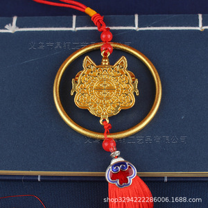 Accesorios <span class=keywords><strong>de</strong></span> estilo étnico Dington National Trend Dance, Bestias auspiciosas para <span class=keywords><strong>la</strong></span> buena fortuna y <span class=keywords><strong>la</strong></span> seguridad, Colgante para coche hecho a mano DIY - Product Image 4
