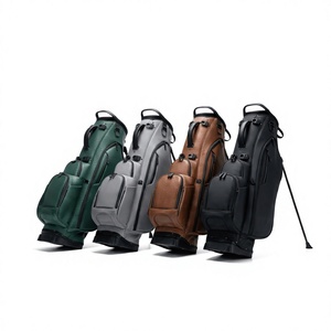 Custom Logo Waterproof PU <strong>Leather</strong> Premium <strong>Golf</strong> Club Carrying <strong>Bag</strong> with Bracket &amp; 6 hole Head <strong>Golf</strong> Stand <strong>Bag</strong> for Men and Women - Product Image 2