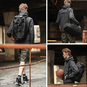 Mochila Deportiva Negra Personalizada para Hombre, Impermeable, para Fin de Semana, Baloncesto, Fútbol, Gimnasio, Antirrobo, Viajes - Product Image 6