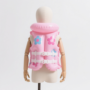 سترة نجاة قابلة للنفخ مخصصة للأطفال من مادة PVC للسباحة والتزلج على الماء، قابلة للتخصيص باللون والشعار - Product Image 5