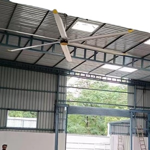 5.0m (16FT) a basso rumore grande flusso d'aria del vento Garage sfiato gigante industriale Hvls grande ventilatore da soffitto - Product Image 5