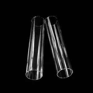 Mh-zt0123 candeliere in vetro a 9 colonne candelabri in cristallo centrotavola per decorazioni di nozze con tubo di vetro