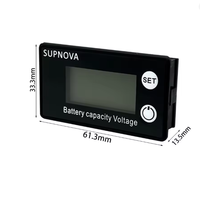 Indikator Kapasitas DC 8V-100V, Pengukur Daya, Voltmeter Baterai DC 3S-20S
